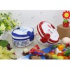台州鑫乐塑料厂专业提供青花瓷系列手提塑料饭盒/单层儿童饭盒