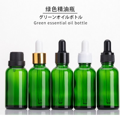 原色绿色滴管瓶生产厂家，胶头滴管瓶生产厂家，精油瓶生产厂家