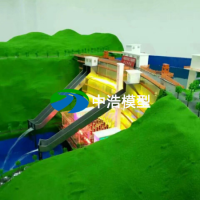 潮汐发电模型    三峡水电站机模型