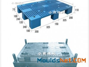 台州注塑模具实力工厂1.2X1米网格塑胶卡板模具