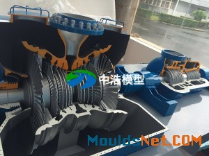 300MW 凝汽式汽轮机模型制作 反动式汽轮机模型照片